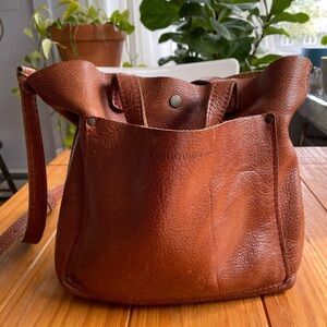 Portland Leather Goods Mini Crossbody Nutmeg
